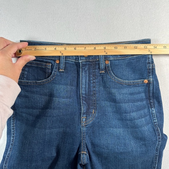 Madewell Jeans Womens 26 Blue Curvy Skinny High Rise Dark Wash Stretch - Picture 7 of 13